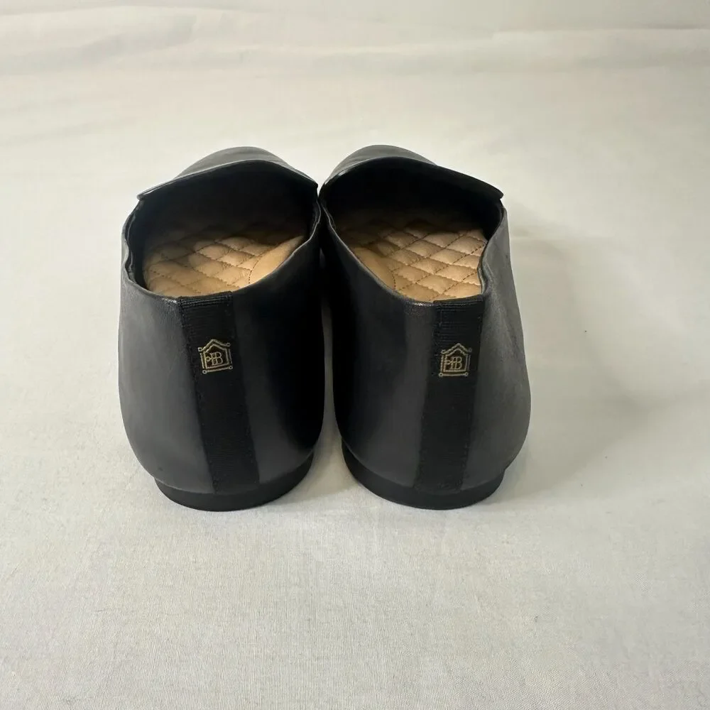 Birdies The Starling Black Leather Slip On Loafers Women's 7 Comfort Chic Luxury - Picture 3 of 9